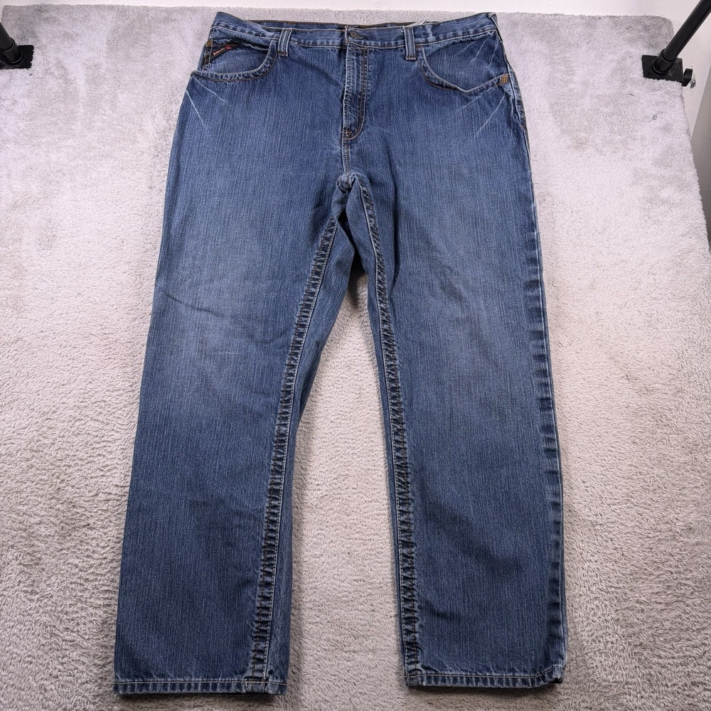 Ariat FR Jeans Men 40x32 Blue Denim M3 Loose Cowboy Flame Resistant Work Rodeo